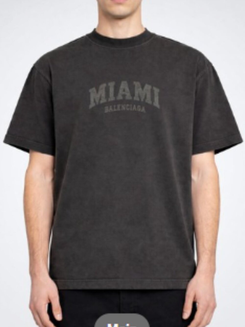 Balenciaga - Cities - Miami Vintage Jersey - T-Shirt - Black - XXS - NWT